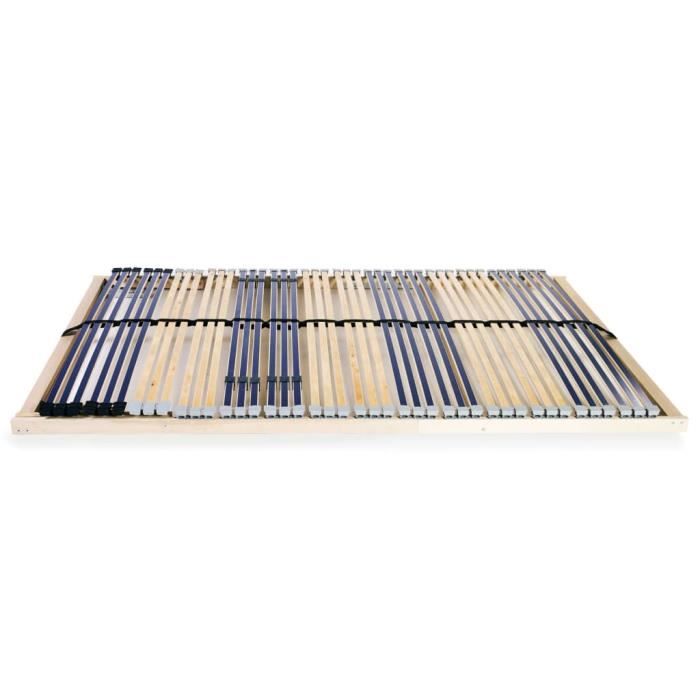 VidaXL Sommier à lattes avec 42 lattes 7 zones 100 x 200 cm