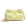 Hand-Woven Cloud Bag, Simple Metal Chain Shoulder Bag, Fashionable Niche Design, Exquisite Oblique Span Women'S Bag