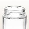 Glass Salt Dispenser with Portion Control Press-Type Shaker for Precise Salt Spice Dispensing 180ml Easy-Fill Wide Mouth Condiment Bottle