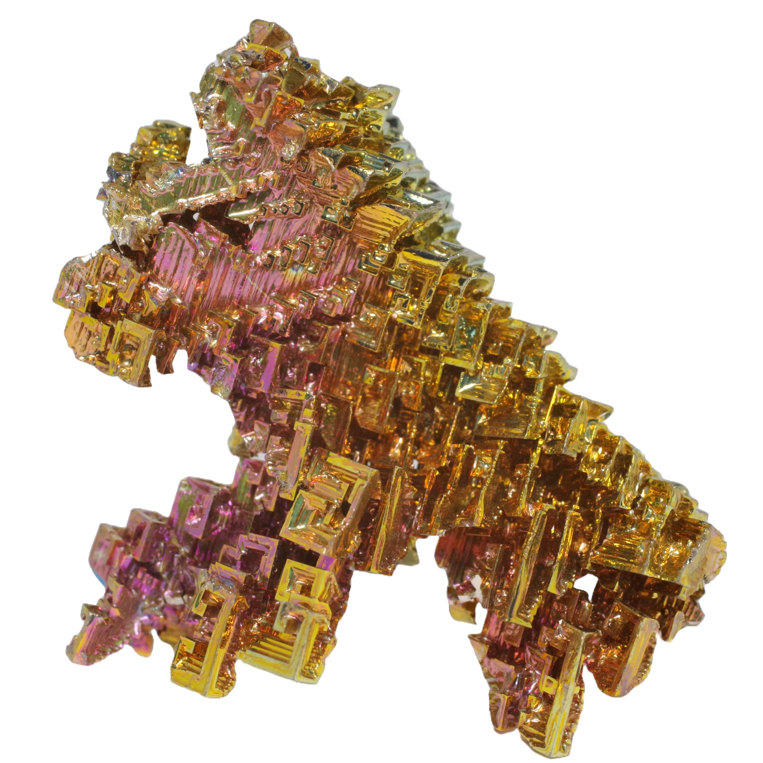 

stone Metal specimen Bismuth number crystal of a [N2 Natural] (atomic 83/Bi/bismuth) / (109 One kind approx. 36g, 49x38x23mm)