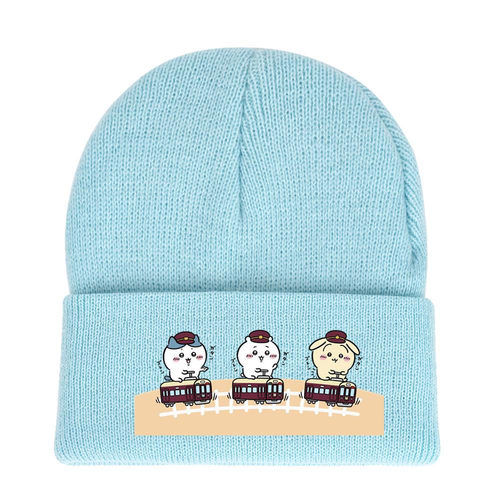

Usagi Round Chiikawa Top Dopamine Print Knit Hat For Enthusiasts Animation StyleA