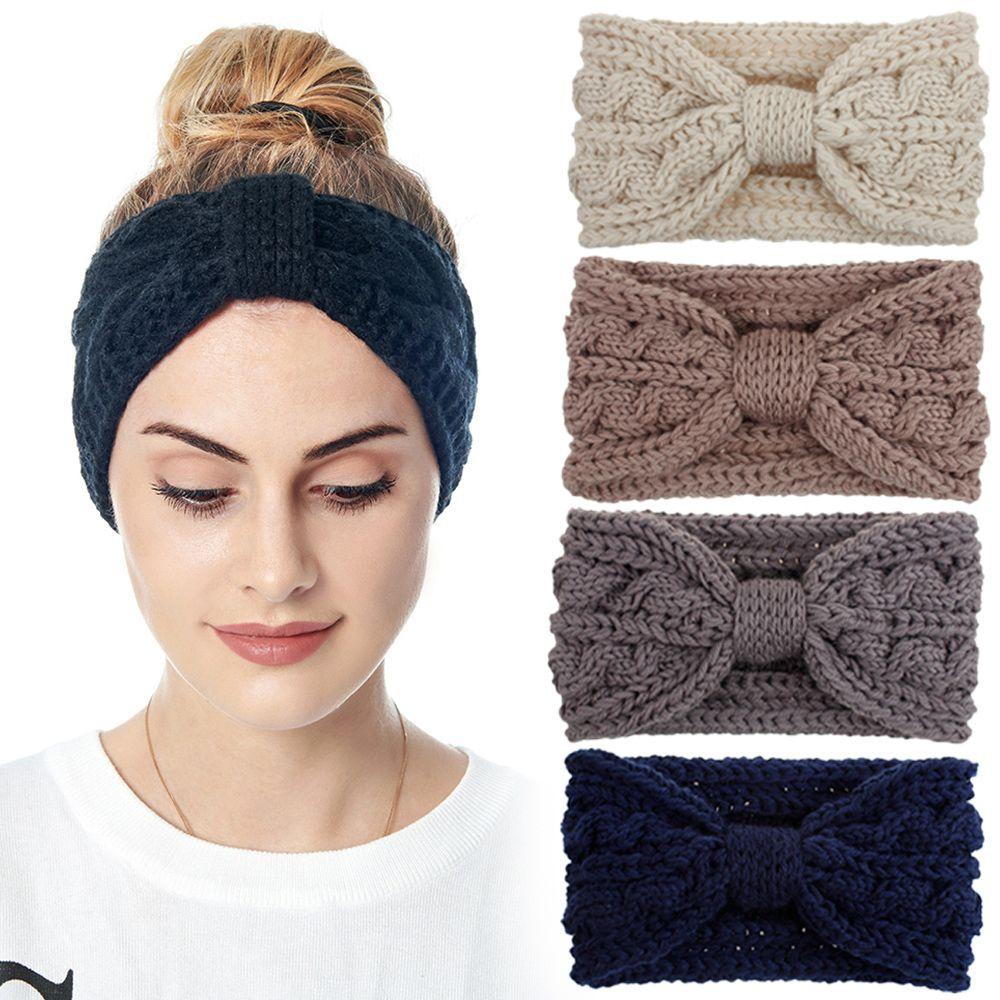 Autumn Winter Hair Accessories Hairband Women's Headband Cross Knot Hairband Head Wrap Headwear