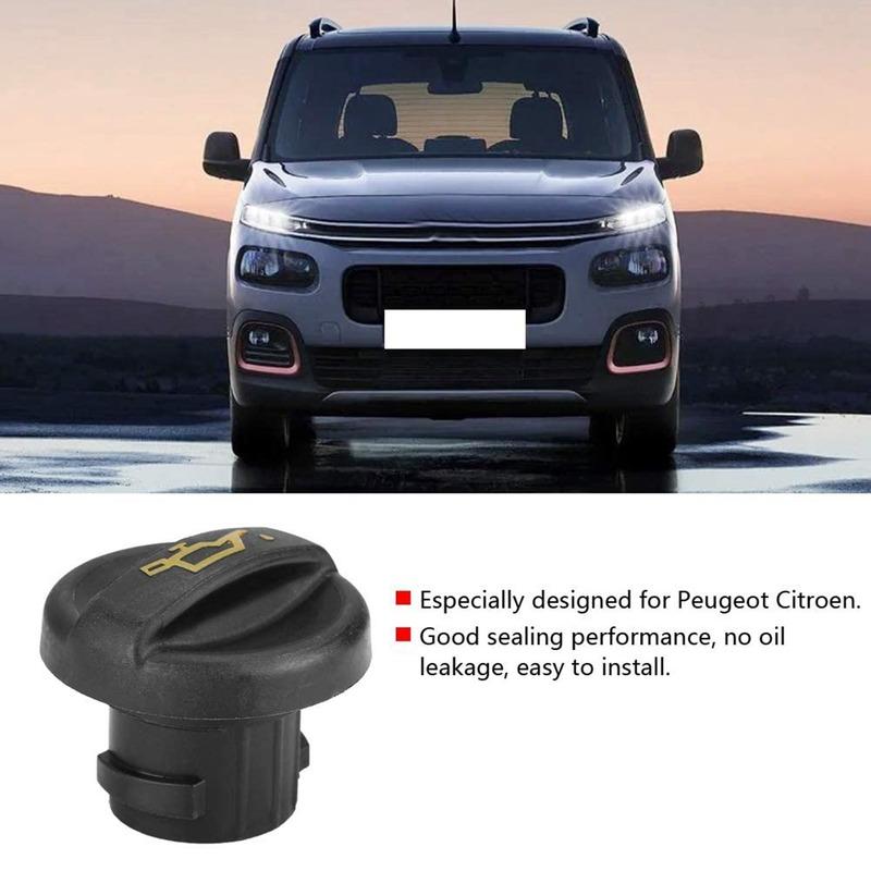 A57E-Car Engine Oil Cap Filler Cover For 207 307 For Citroen 1.4HDI 1.6HDI 2.0HDI 1180F9