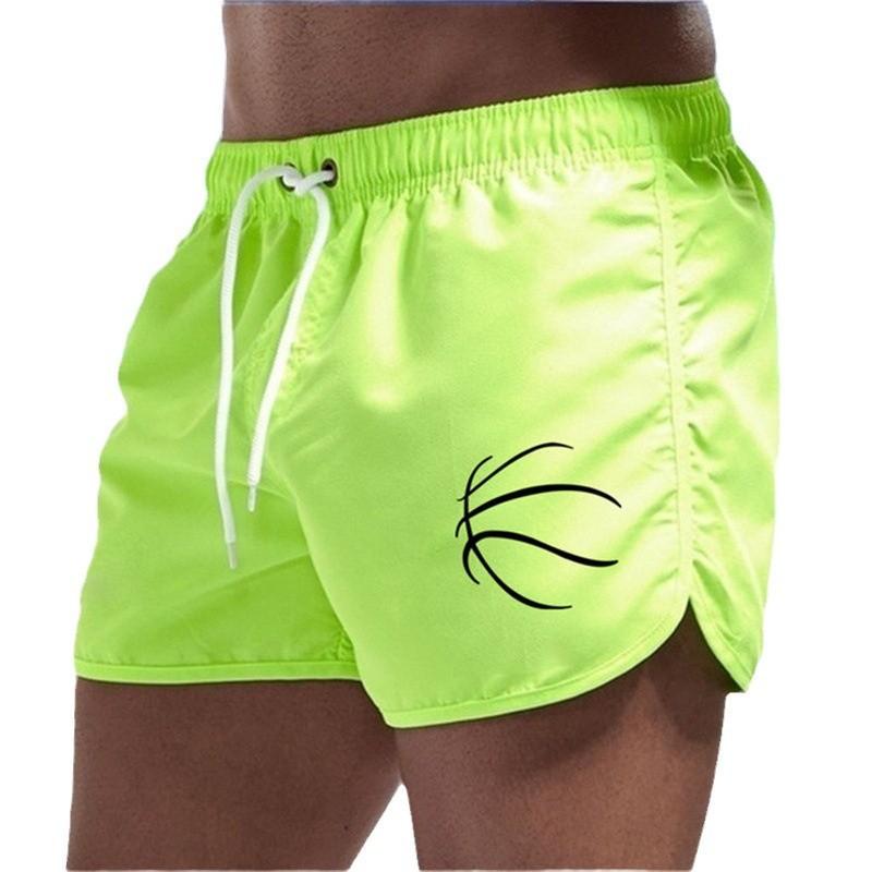 Fashionable Beach Pants, Men's Loose-fitting Shorts, Pure Colour Shorts for Outdoor Fitness
