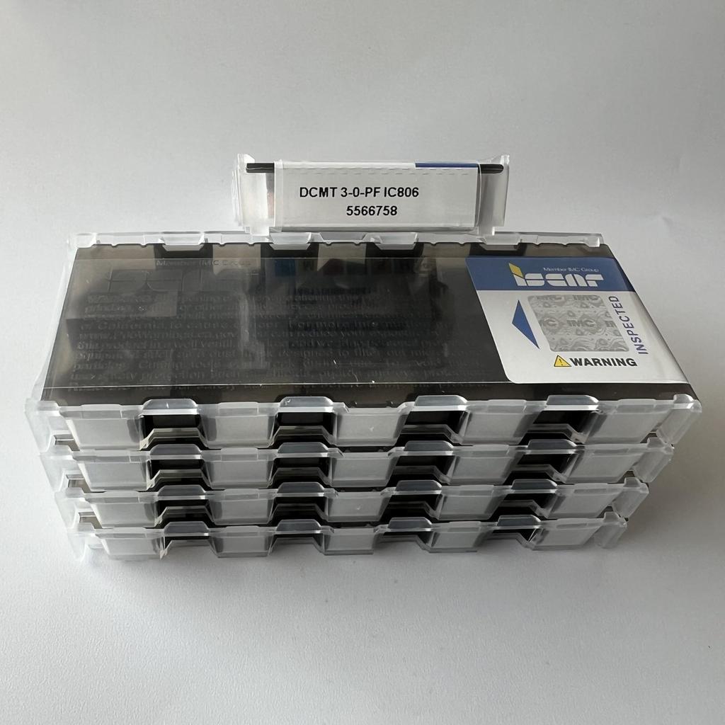 ISCAR / DCMT11T302-PF IC806 / Industrielle wendeschneidplatten aus Hartmetall 10 Stück