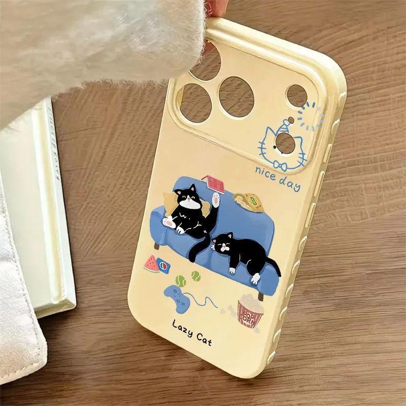 Heart Window Cat Case for iPhone 17 Pro Max - Soft, Full Coverage for Models 16, 15, 14, 13 Pro