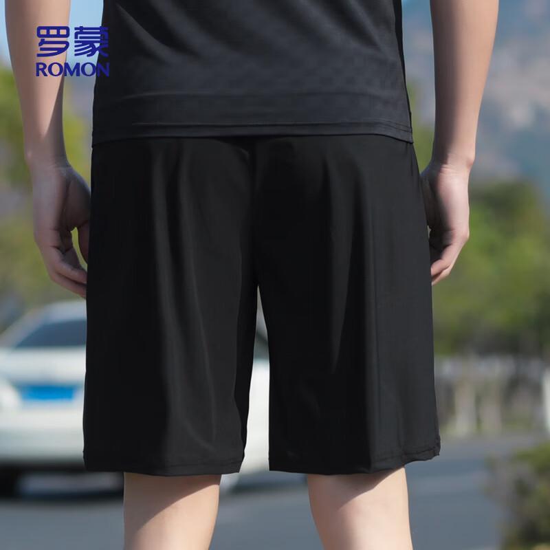 ROMON Men's Ice Silk Quick-Dry Casual Shorts