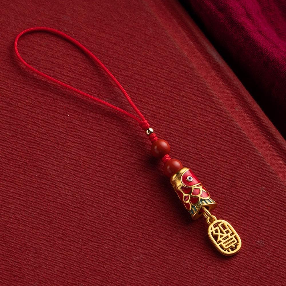 Good Luck Koi Mobile Phone Chain Chinese Style Koi Mobile Phone Strap Koi Phone Lanyard  U Disk