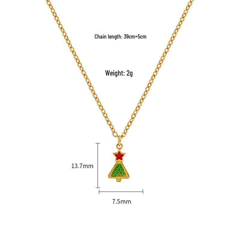 Colar de Natal Casal de Rena 25º Aniversário: Design Atemporal em Aço Titânio, Edição 2025