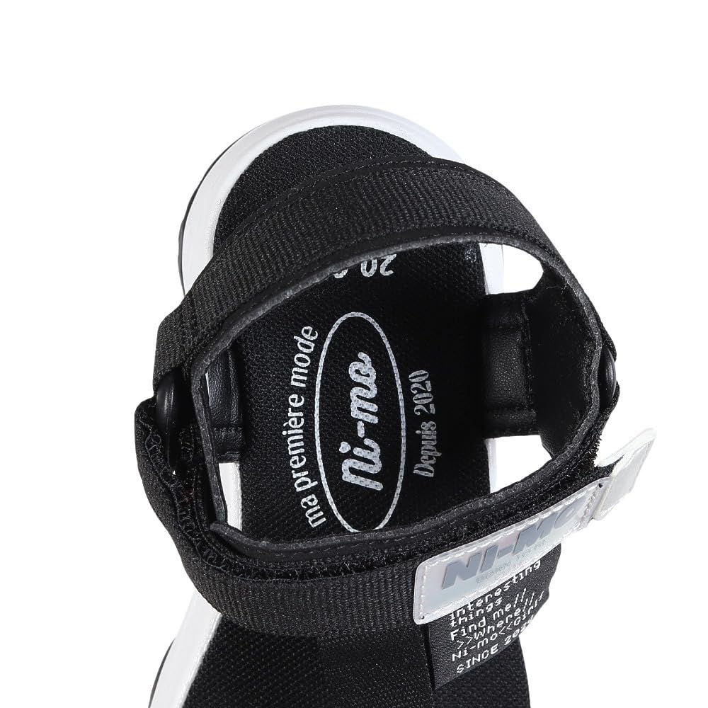 Moonstar NM J129 2E Girls' Sandals, Black, 21.0 Cm,