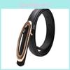 Fashion Women Leather Belt With Smooth Alloy Buckle For Office And Daily Wear