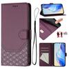Honeycomb Leather Magnetic Wallet Flip Case for Huawei P60 Art P50 P40 P30 Pro P20 Mate 60 70 Lite - Shockproof Protective Cover