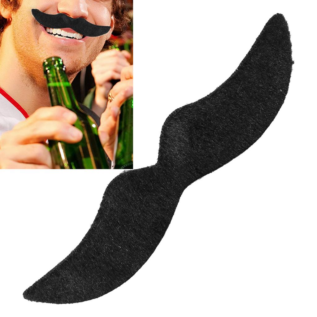 Halloween Party Fake Black Mustache Festive Performance Cosplay Artificial Beard