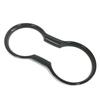 Cup Holder Cover Fit For Ford Mustang 2015-18 Carbon Fiber Interior Trim Molding