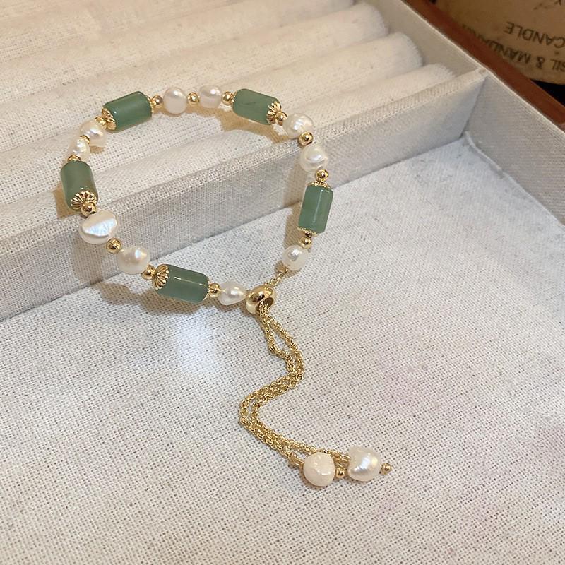 French Retro Pearl Beaded Bracelet - Elegant, Versatile Fashion Jewelry for Women