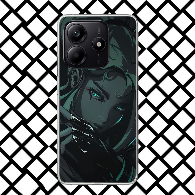 Valorant Spiel Coole Handyhülle für Xiaomi Redmi Note 15 14 14S 13 12 12S 11 Pro Plus 11E 11T 11S 10S 5G Weiche Hülle Fundas Redmi N