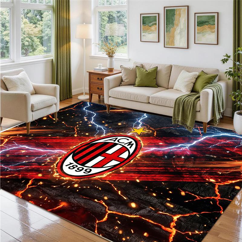 AC Milan Design Crystal Velvet Rug Soft Decorative Mat for Bedroom Entrance