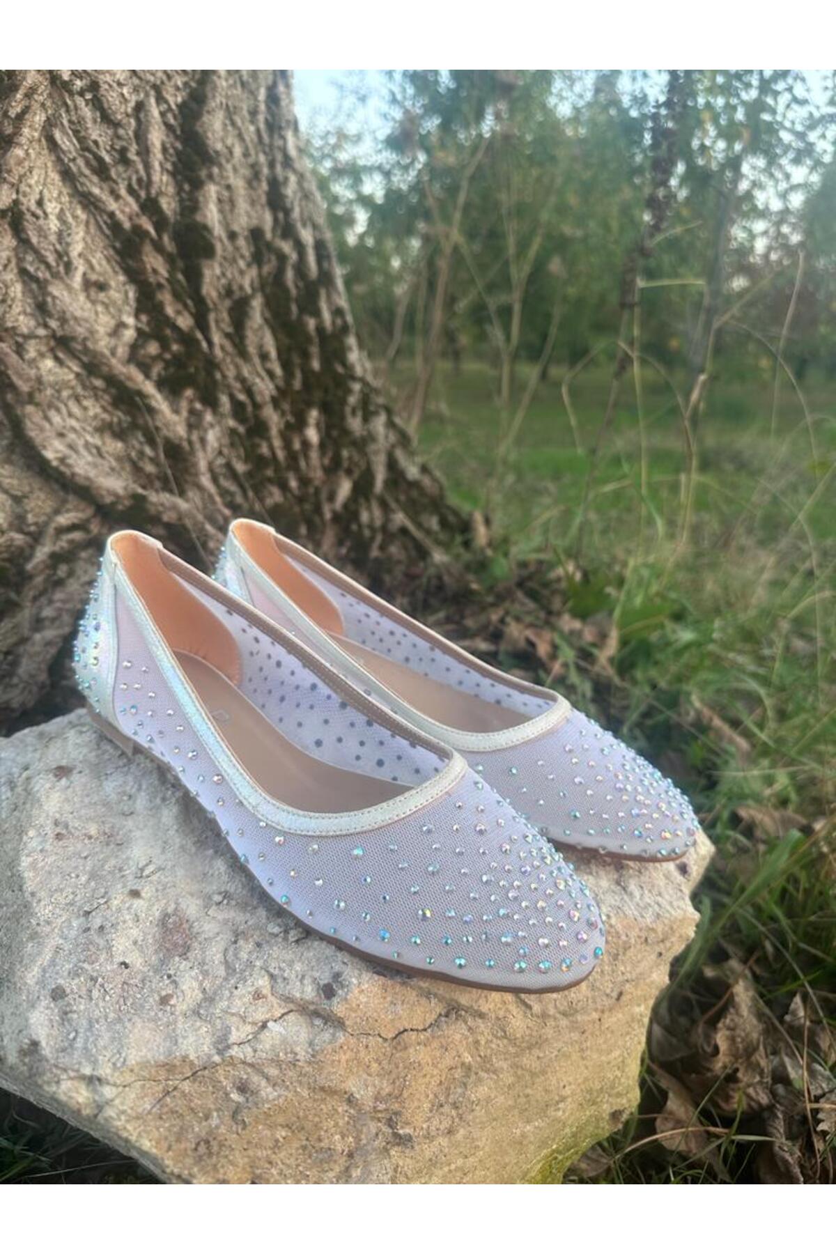 

Женские туфли на плоской подошве, перламутровые туфли с белым камнем, Золушка, балерина, вечернее платье, свадебные туфли