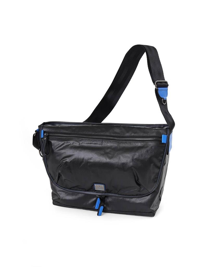 Lanvin en Bleu Heather Shoulder Black Men's Bag,