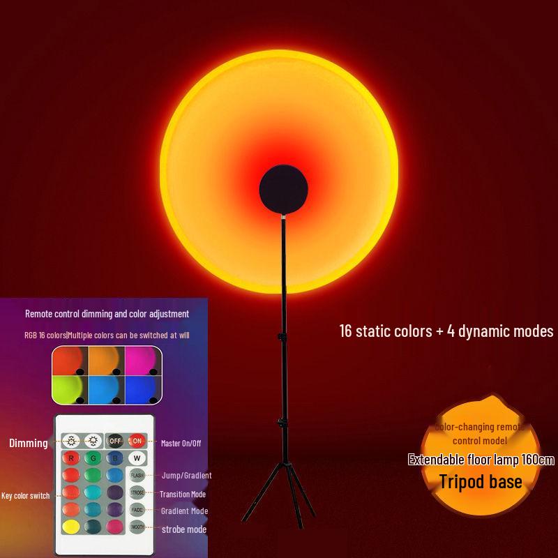 Adjustable Sunset Floor Lamp for Bedrooms - Create a Twilight Atmosphere