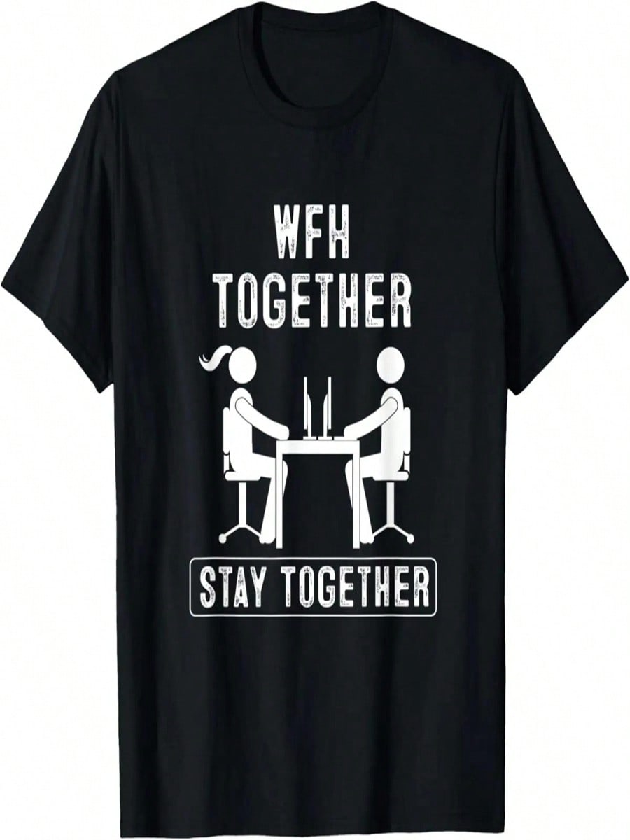 Relationships WFH Funny Work From Home Couple Activities T-Shirt S