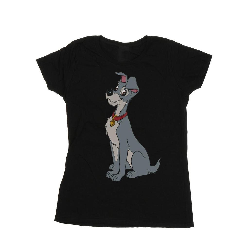 Disney Womens/Ladies Lady And The Tramp Spaghetti Heart Cotton T-Shirt