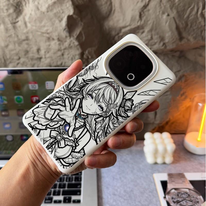 Micro Matte Hard Phone Case Half Wrap Shockproof Cover for iQOO 15 Ultra 15R 13 12 Neo 11 Neo 10 Neo 9 Z10 Z11 Turbo Z9 Z9X Z8X Z7i
