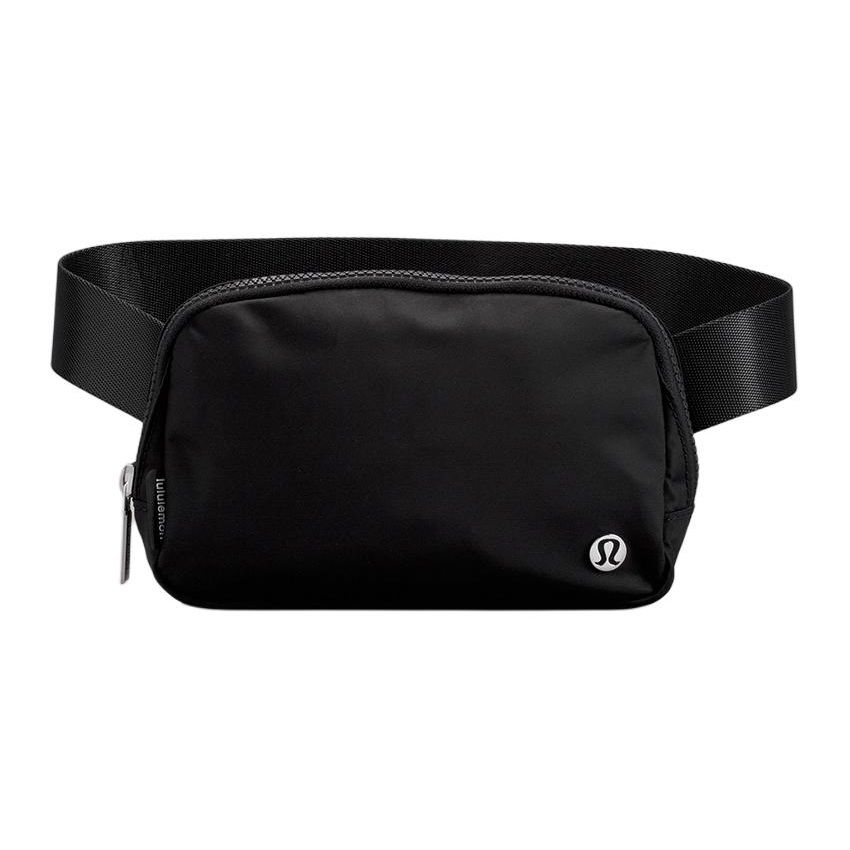 Lululemon Everywhere 1L Zipper Nylon Waist Bag Women Waist Bag Black LU9AX2S-0001 Black