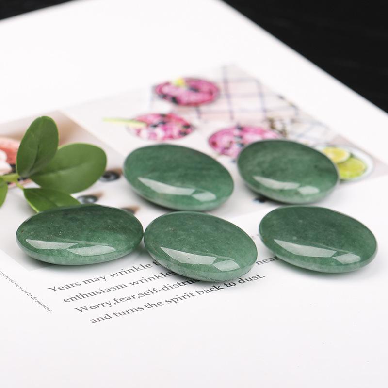 Natural Raw Crystal Hot Compress Stone: Beauty Massage SPA Essential Oil Desktop Ornament