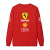 Unisex Damen Herren Frühling und Herbst F1 Ferrari Racing Print Rundhals Sweatshirt Lässig Locker Langarm Pullover Sport Streetwear