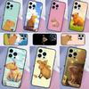 Cute Capybara Cover For Samsung Galaxy S25 S24 S21 S22 S23 Ultra S9 S10 Plus S24 FE S21 FE Phone Case