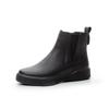 Martin Boots Women's New British Style Spring and Autumn Single Boots Chelsea Boots Flat Leather Short Boots Slim Boots