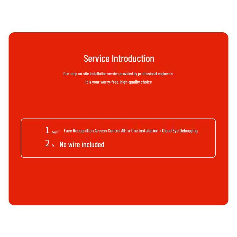 Hikvision Access Control System Installation Service CN plug (adapter included)