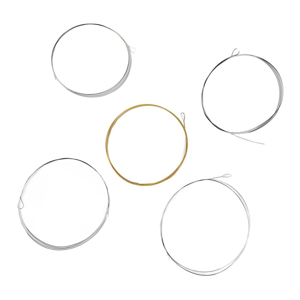Silver+Golden Banjo String Set Stainless Steel Material Stainless Steel Strings For Banjo Playing