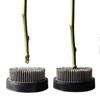 Round Ikebana Kenzan Flower Frog With Rubber Gasket Art Fixed Arranging Tool