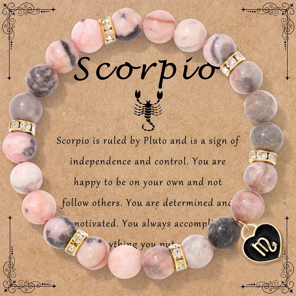 Ручной браслет «Двенадцать созвездий» с натуральным камнем и подвеской с узором «зебра», покрытой эмалью, для женщин