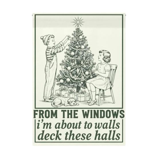 

Wait Your Turn Fat Boys Garden Flag Funny Turkey Santa Claus Thanksgiving H