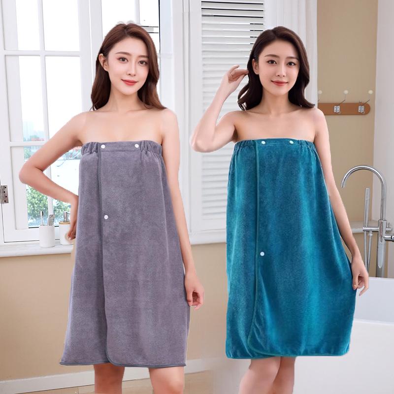 Large Absorbent Wearable Bath Towel Wrap Skirt – New Style for Beauty Salons & Home, 300gsm
