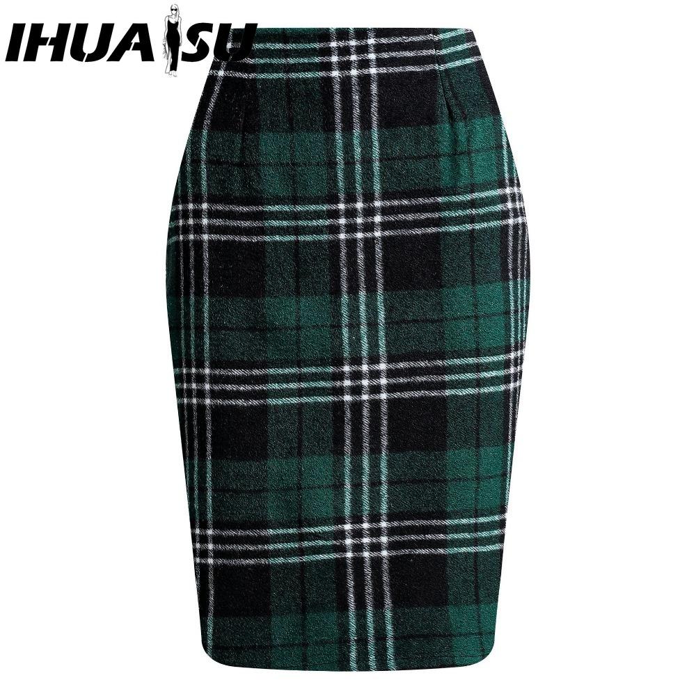 IHUASU Damska Moda Casual Letnia Wiosenna Spódnica