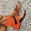Fashion Fashion Retro Woman Shoes 2025 Summer New Round Toe Flat Shoes Simple Versatile Women's Sandals Comfort Non Slip Women's Boots