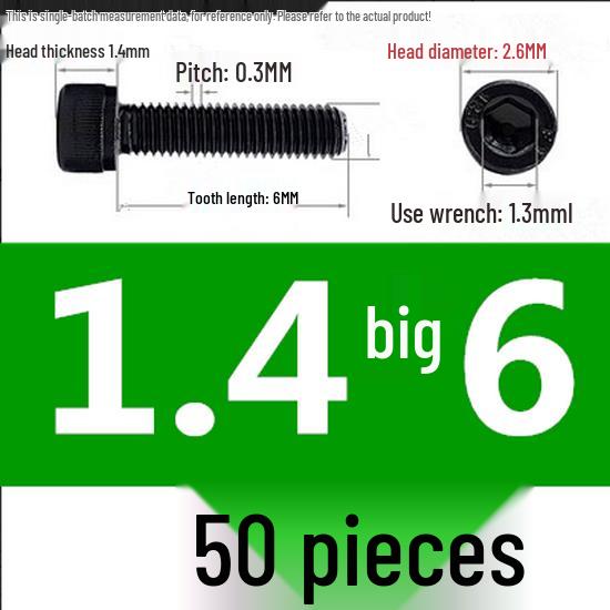 High-Strength Grade 12.9 Internal Hex Head Screws M1.4-M20