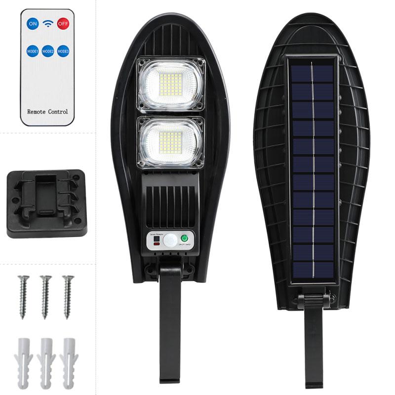 1 stk 168LED Solcelleinduksjon Gatelys Utendørs Vanntett LED For Hagevegg Justerbar Vinkel Innebygd 18650 Litiumbatteri