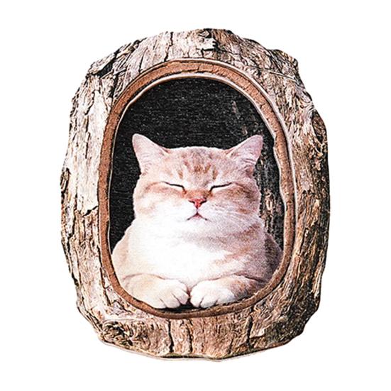 Tree Hole Animal Refrigerator Magnet Wooden Animal Fridge Magnet Home Office Kitchen Cabinet Locker Whiteboard Decoration