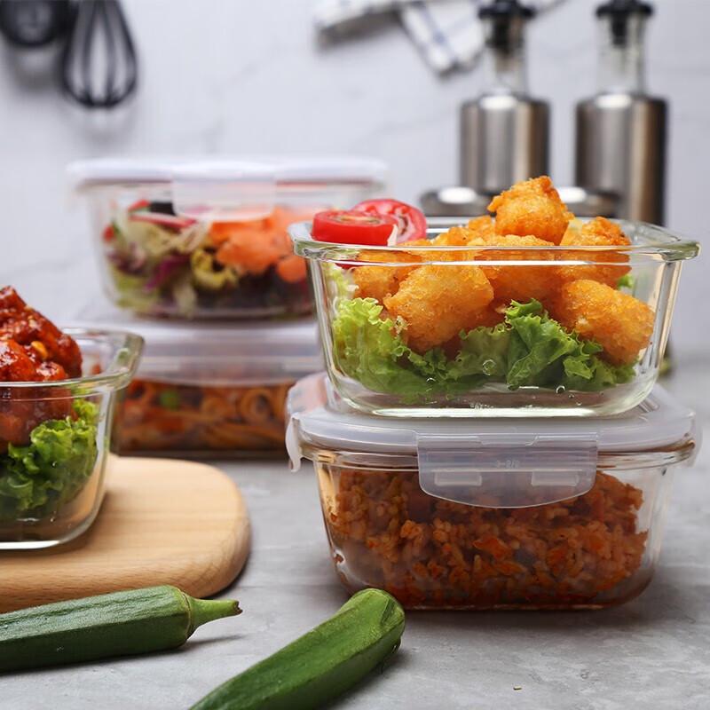 LocknLock 5-Piece Borosilicate Glass Food Storage Container Set