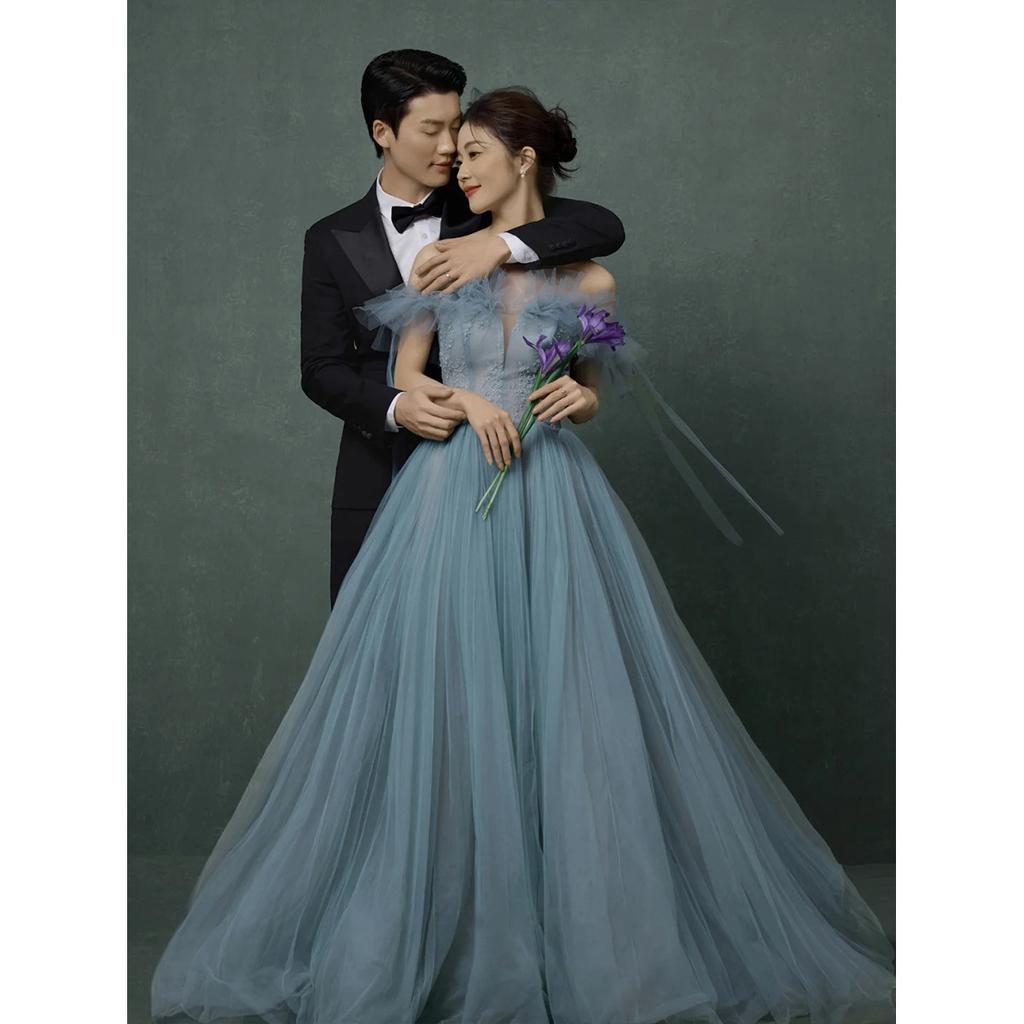 2025 neues Hochzeitskleid Mori Farbe Garn modisch und schön super Fee Mesh Titel süß flauschiges Kleid