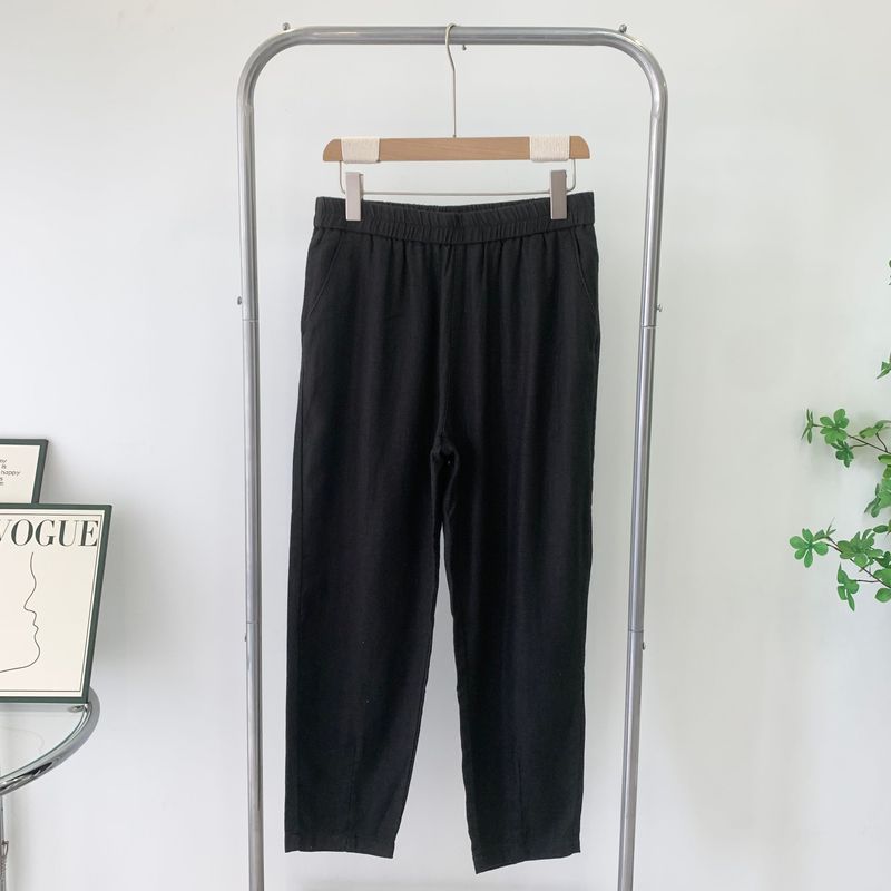 100% Ramie Casual Pants Women's Pants New Arrival Spring & Fall Baggy Pants Loose Slim Looking Summer Women's Pants Cotton Linen Pants
