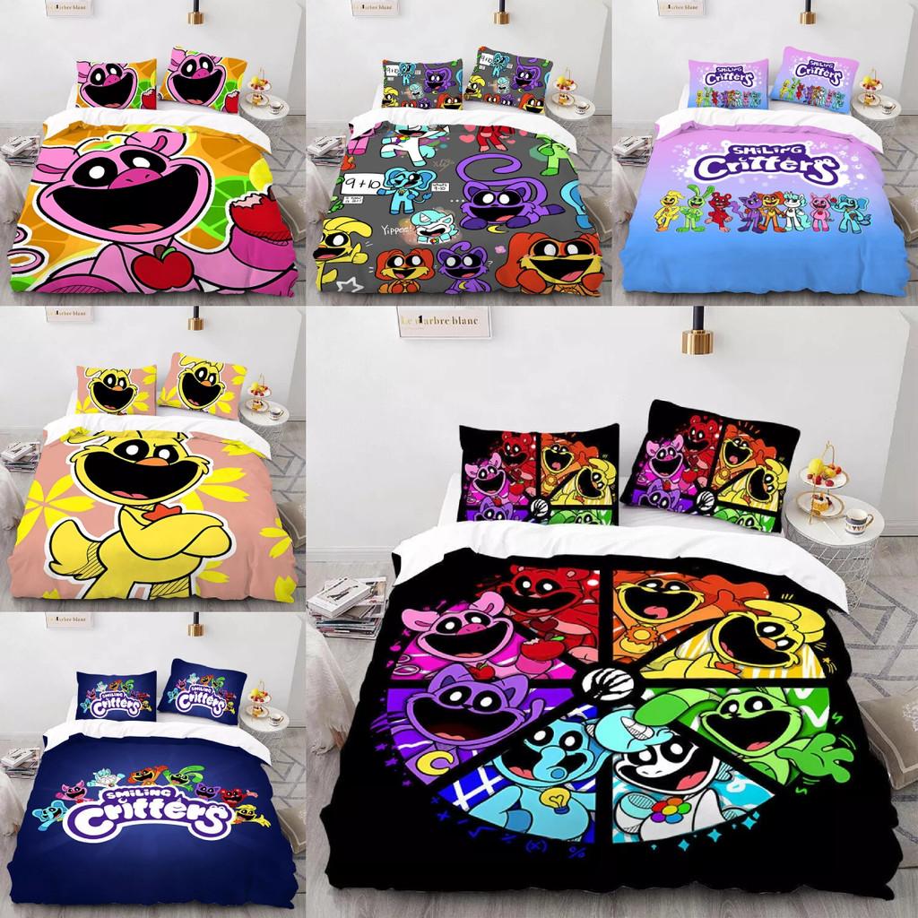 Luxurious Three Piece 3d Digital Print Bed Set Featuring Soft Microfiber Cartoon Design