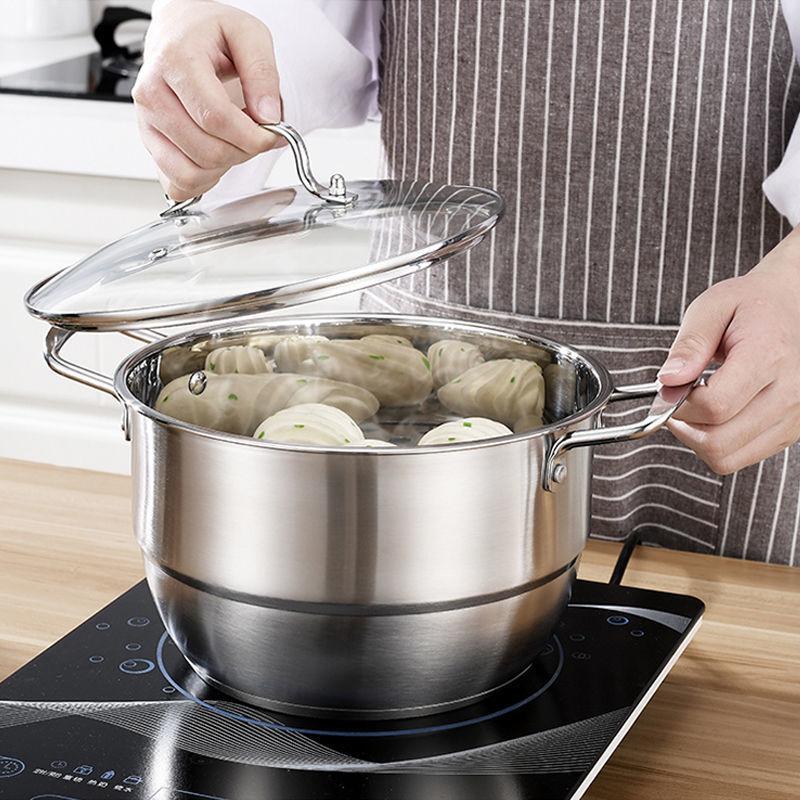 

Olla de sopa de acero inoxidable engrosada, vaporera, olla de sopa