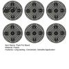 Non Scratch Pot Stands 6Pcs Plant Risers, 8 Inch Round Plastic Bases Elevator Stands, Feet for Indoor Outdoor Flower Pots