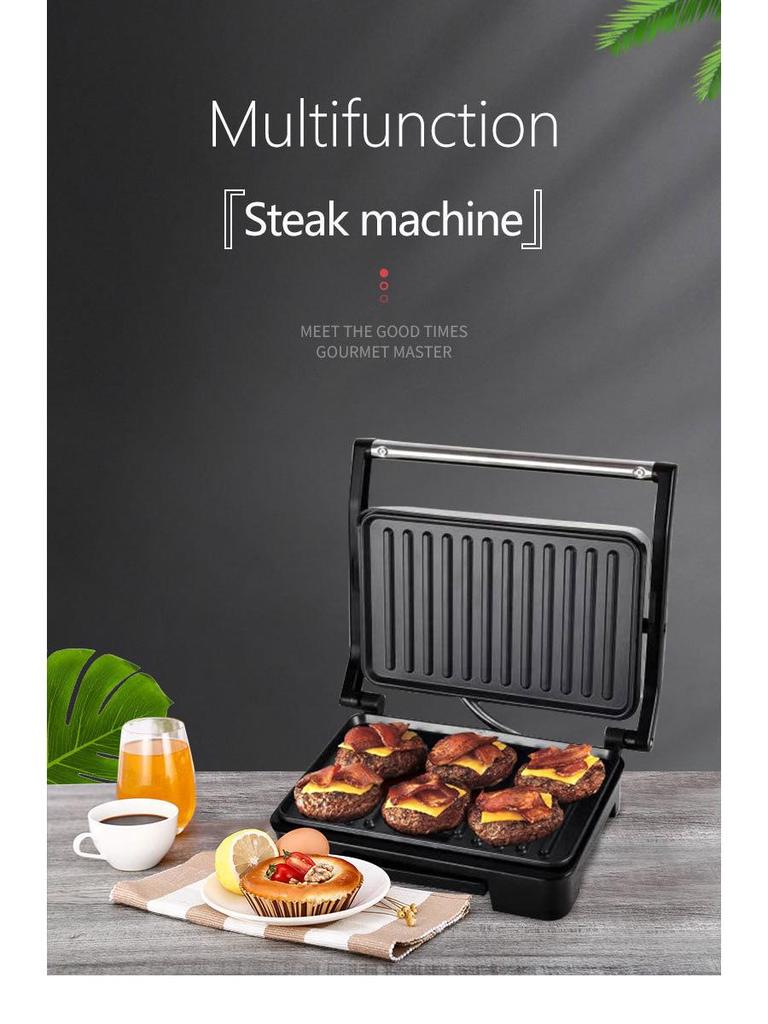 Compact Dual-Sided Pancake & Griddle Press: Multi-Function Cooker for Pancakes, Steak, Eggs, and Sandwiches